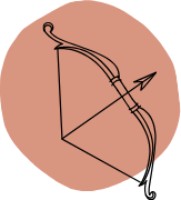 Illustration d'un arc avec flèche stylisée